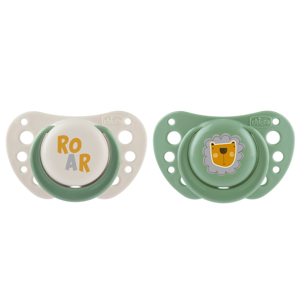 Chicco Suzeta din silicon PH AIR GREEN 2-6M  2buc  7503131 Cutie N2