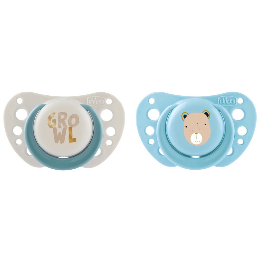 Chicco Suzeta din silicon PH AIR LIGHTBLUE 2-6M  2buc 7503132 Cutie N2