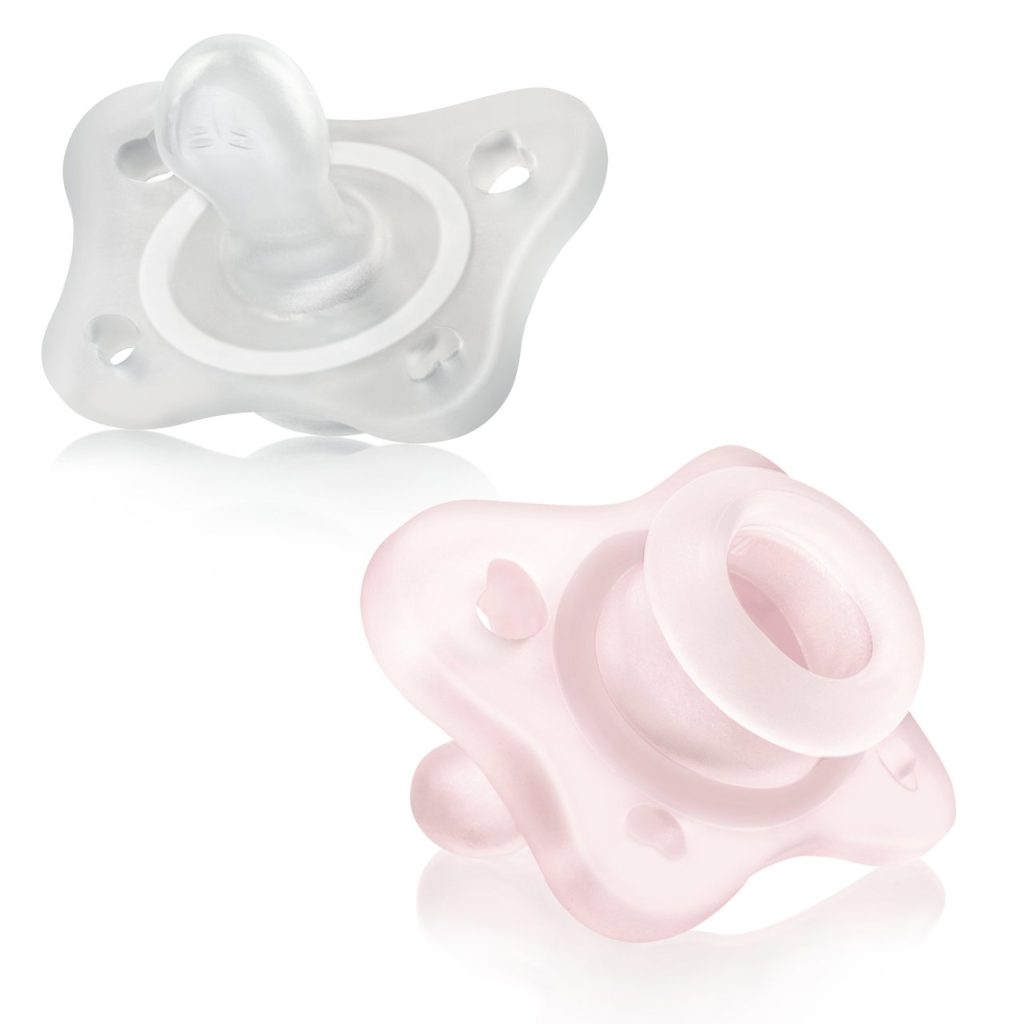 Chicco Suzeta mini soft PINK 0-2M 2PCS 7328911 Cutie N2