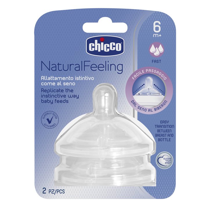 Chicco Tetina Step Up 3 tetina silicon flux rapid 6+luni 81047200000 Bucata N1